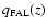 $q_{\rm FAL}(z)$