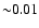 ${\sim} 0.01$
