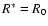 $R^\ast = R_0$
