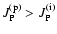 $J_{\rm P}^{\rm (p)} > J_{\rm P}^{\rm (i)}$