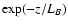 $\exp(-z/L_B)$