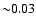 ${\sim} 0.03$
