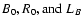 $B_0, R_0, \mbox{and} \; L_B$