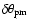 $\delta\theta_{\rm pm}$