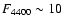 $F_{4400}\sim 10$