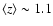 $\langle z \rangle \sim
1.1$