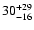 $\rm 30^{+29}_{-16}$
