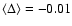 $\langle \Delta
\rangle = -0.01$