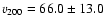 $v_{200}=66.0\pm13.0$