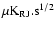 $\mu{\rm K_{RJ}.s}^{1/2}$