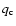 $q_{\rm c}$
