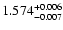 $\rm 1.574^{+0.006}_{-0.007}$