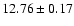 $12.76\pm0.17$