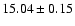 $15.04\pm0.15$