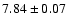 $7.84\pm0.07$