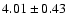 $4.01\pm0.43$