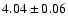 $4.04\pm0.06$