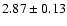 $2.87\pm0.13$
