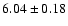 $6.04\pm0.18$