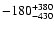 $\rm -180^{+380}_{-430}$