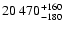 $\rm 20~470^{+160}_{-180}$