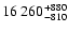 $\rm 16~260^{+880}_{-810}$