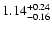 $\rm 1.14^{+0.24}_{-0.16}$