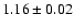 $\rm 1.16\pm0.02$