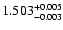 $\rm 1.503^{+0.005}_{-0.003}$