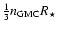 $\frac{1}{3}n_{{\rm GMC}}R_{\star}$