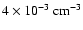 $4\times 10^{-3}~{\rm cm}^{-3}$