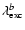$\lambda_{{\rm exc}}^b$