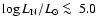$\log L_{\rm N}/L_{\odot} \mathrel{\hbox{\rlap{\lower.55ex \hbox {$\sim$ }}
\kern-.3em \raise.4ex \hbox{$<$ }}}5.0$