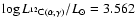 $\log L_{^{12}{\rm C}(\alpha,\gamma)}/L_{\odot} = 3.562$