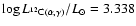 $\log L_{^{12}{\rm C}(\alpha,\gamma)}/L_{\odot} = 3.338$