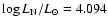 $\log L_{\rm N}/{L_{\odot}} = 4.094$