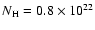 $N_{\rm H}=0.8\times10^{22}$