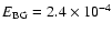 $E_{\rm BG} = 2.4 \times 10^{-4}$