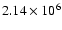 $2.14 \times 10^6$