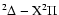 $^2\Delta - {\rm X}^2\Pi$