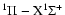 $^1\Pi - {\rm X}^1\Sigma^+$