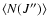 $\langle N(J'')\rangle$