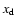 ${x_{\rm d}}$