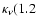 $\rm\kappa_\nu (1.2$