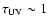 $\rm\tau_{UV} \sim 1$