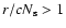 $r/cN_{\rm s} > 1$