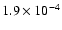 $1.9\times 10^{-4}$