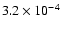 $3.2\times 10^{-4}$