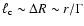 $\ell_{\rm c}\sim \Delta R \sim r/\Gamma$