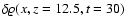 $\delta \varrho (x,z=12.5,t=30)$